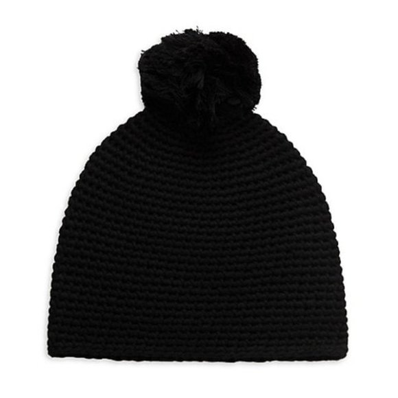 UGG Black Pom-Pom Beanie - Picture 1 of 2